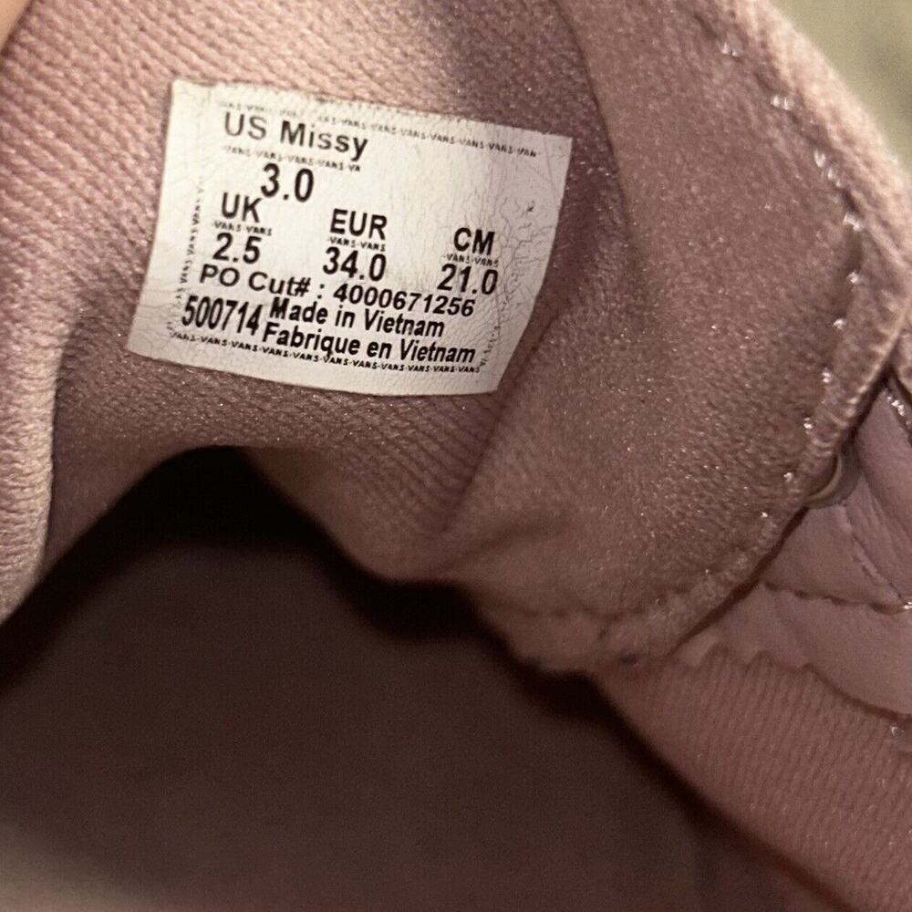 Vans Old Skool Low Top Pink Skate Sneaker Shoes Missy Girls Kids Youth US Size 3 - Picture 10 of 11